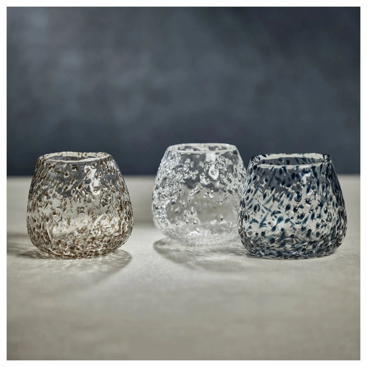 Elodie Glass Vase - Blue 4 Elodie Glass Vase - Blue - Image 2