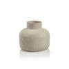 Declan Ivory Porcelain Vase 8.5"Inch 1 Declan Ivory Porcelain Vase 8.5"Inch -Best Decoration Shop zodax th 1697s